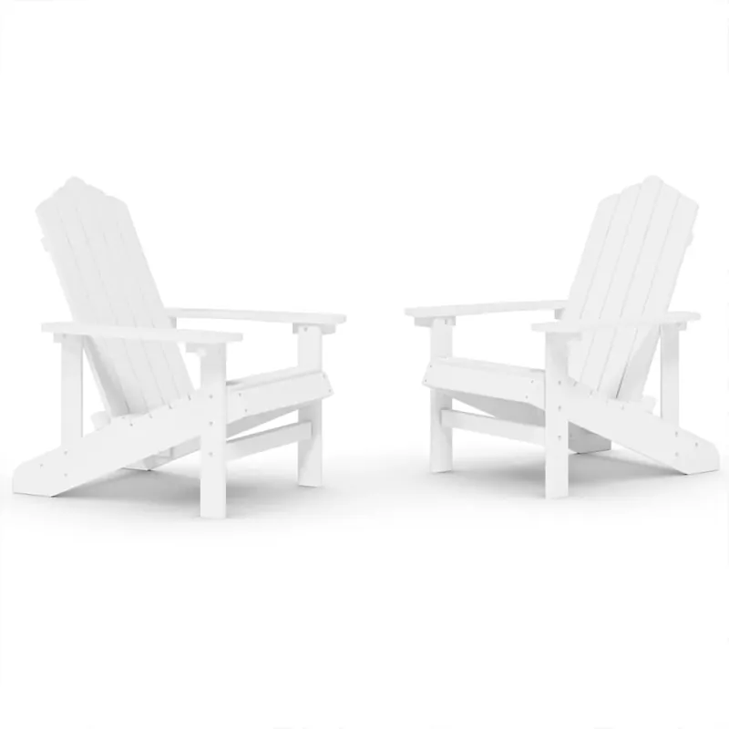 Sillas de jardin Adirondack 2 unidades HDPE gris antracita - Jardín