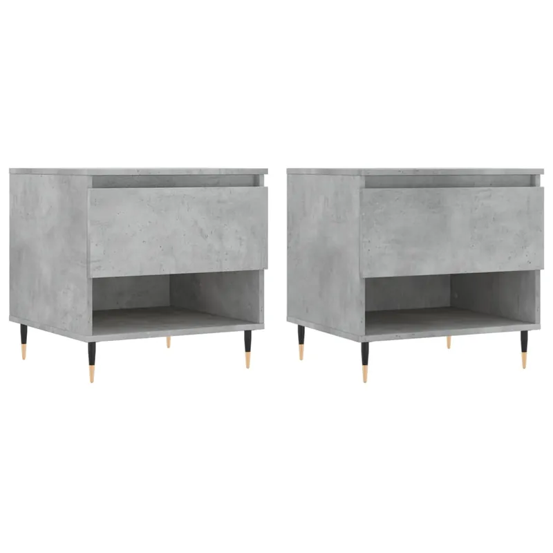 2 uds Mesas de Centro - Mesas de Café madera ingeniería roble Sonoma 50x46x50cm
