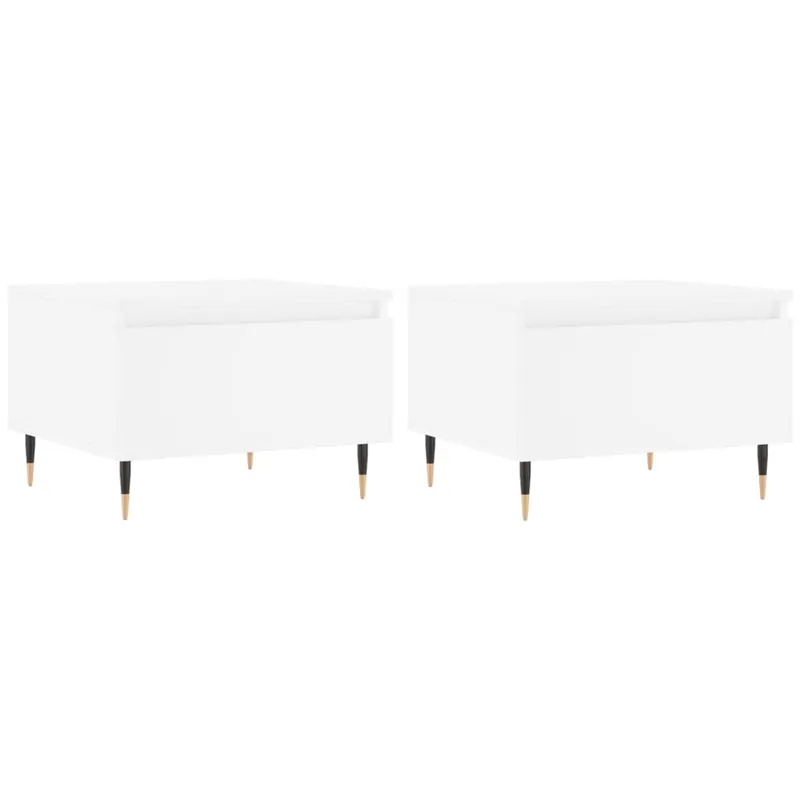 2 uds Mesas de Centro - Mesas de Café madera ingeniería roble Sonoma 50x46x35cm