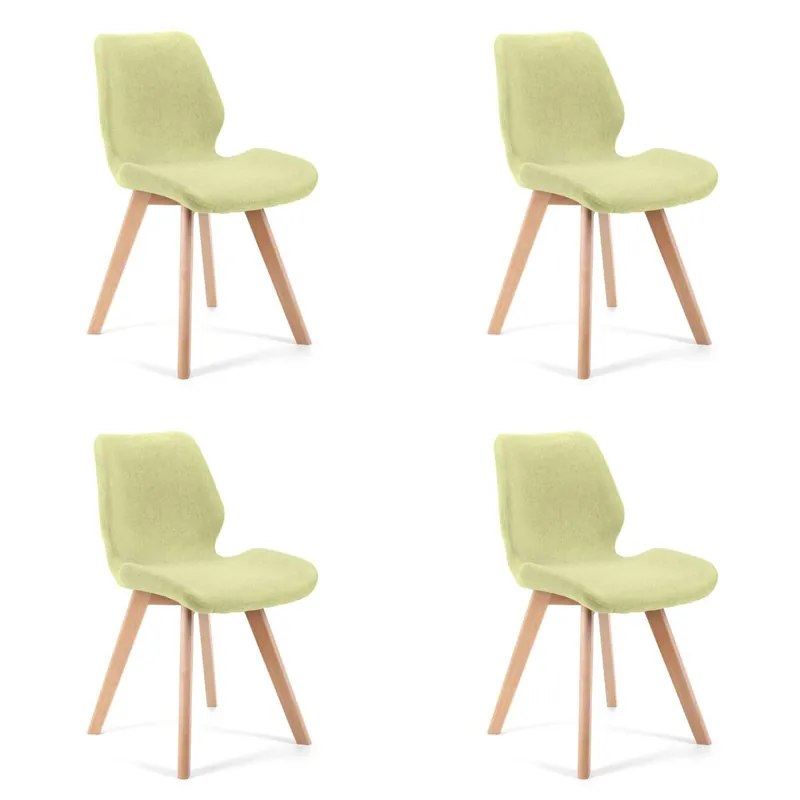 4x silla tapizada SJ0159 Rosa - Muebles