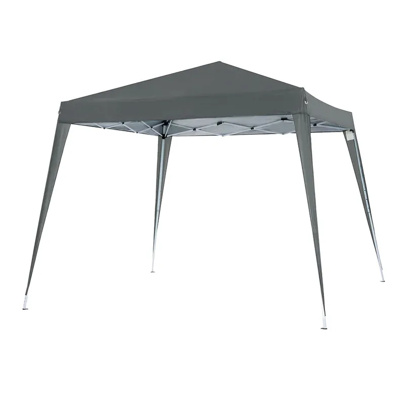 Acomoda Textil – Cenador Plegable de Fácil Transporte y Montaje. Carpa de Jardín para Camping y Fiestas de Exterior, Resistente al Sol, Estable y Duradero, Color Antracita 3x3x2,6 m.