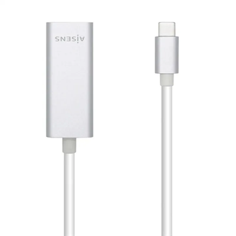 Adaptador USB a Ethernet Aisens A109-0505 15 cm Gigabit Ethernet Plata