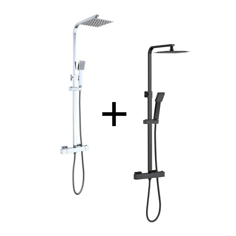 AICA 2 columnas de duchas termostáticas con columnas orientables - Baño