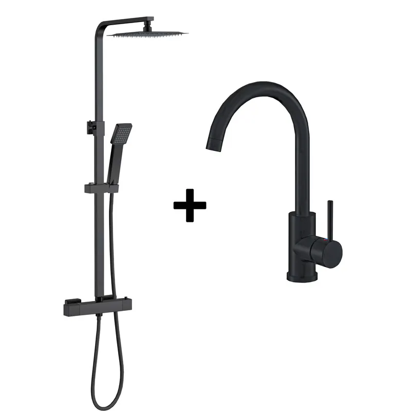 AICA columna de duchas y grifos de cocina - Baño