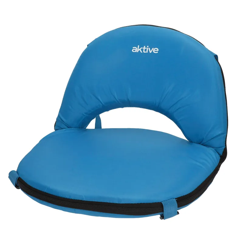 Aktive Asiento plegable azul con respaldo ajustable - Jardín