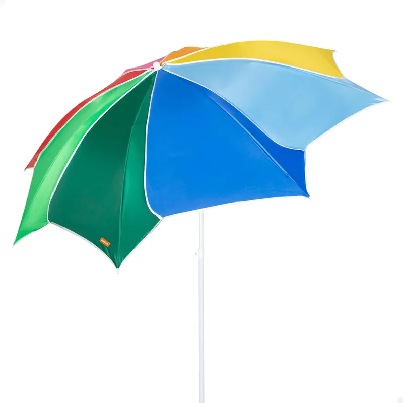 Aktive Beach Sombrilla de playa inclinable y protección UV50 multicolor D180 cm - Jardín