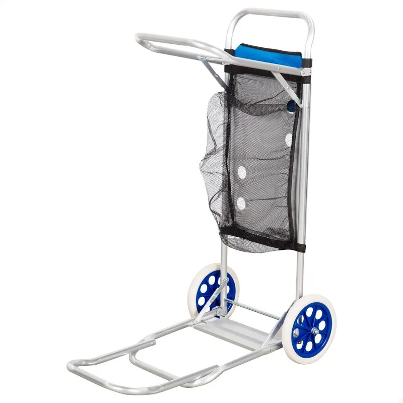 Aktive Carro mesa playa 2 en 1 con base extensible y rejilla auxiliar - Jardín