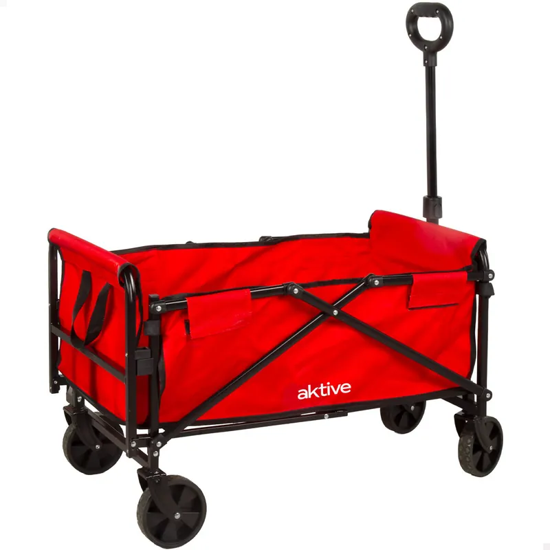 Aktive Carro playa con ruedas rojo - Jardín