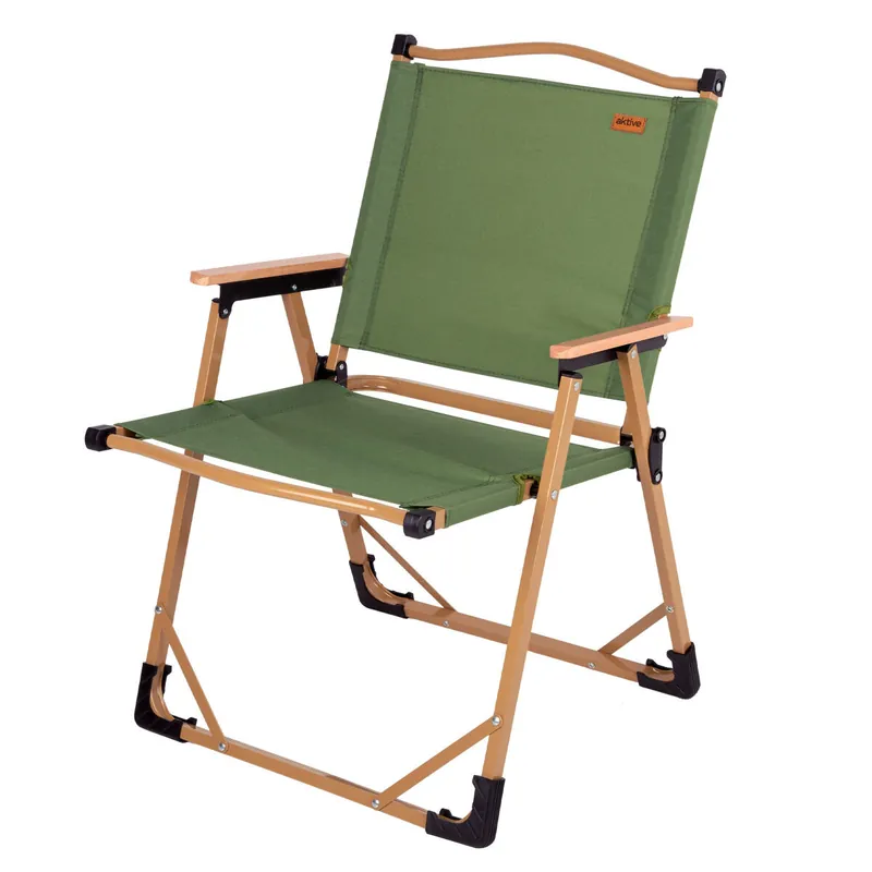 Aktive Silla plegable alta glamping verde acero - Jardín