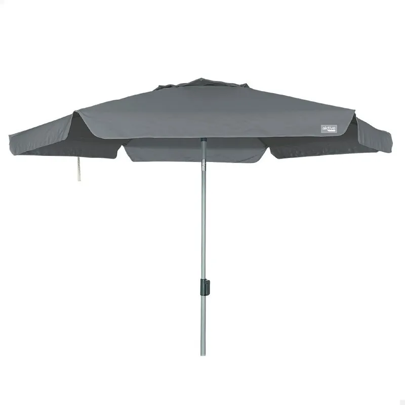 Aktive Sombrilla grande jardín antiviento hexagonal inclinable antracita 230 cm UV50