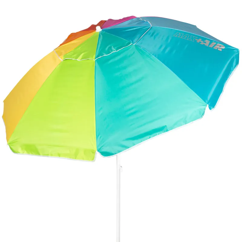 Aktive Sombrilla playa antiviento 8 varillas 240 cm multicolor - Jardín