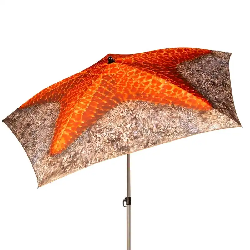 Aktive Sombrilla playa 180 cm inclinable estrella de mar UV40 c/funda - Jardín