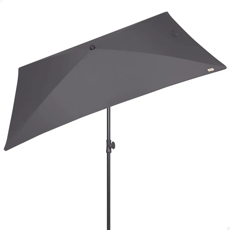 Aktive Sombrilla rectangular balcón inclinable antracita 200x125 cm UV30 - Jardín