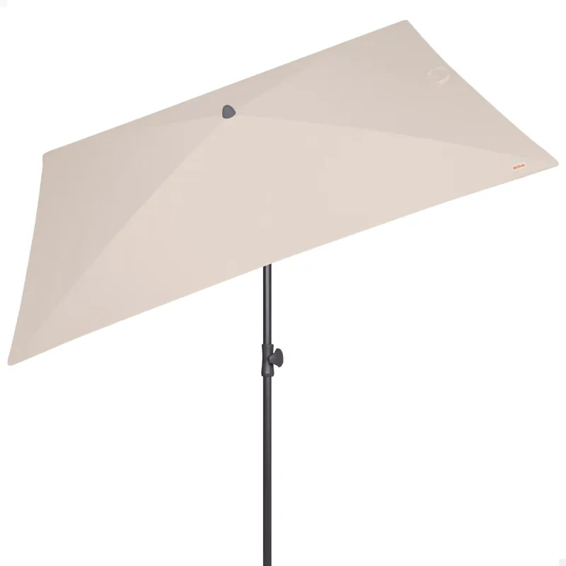 Aktive Parasol jardín rectangular inclinable 200x125 cm crema UV30