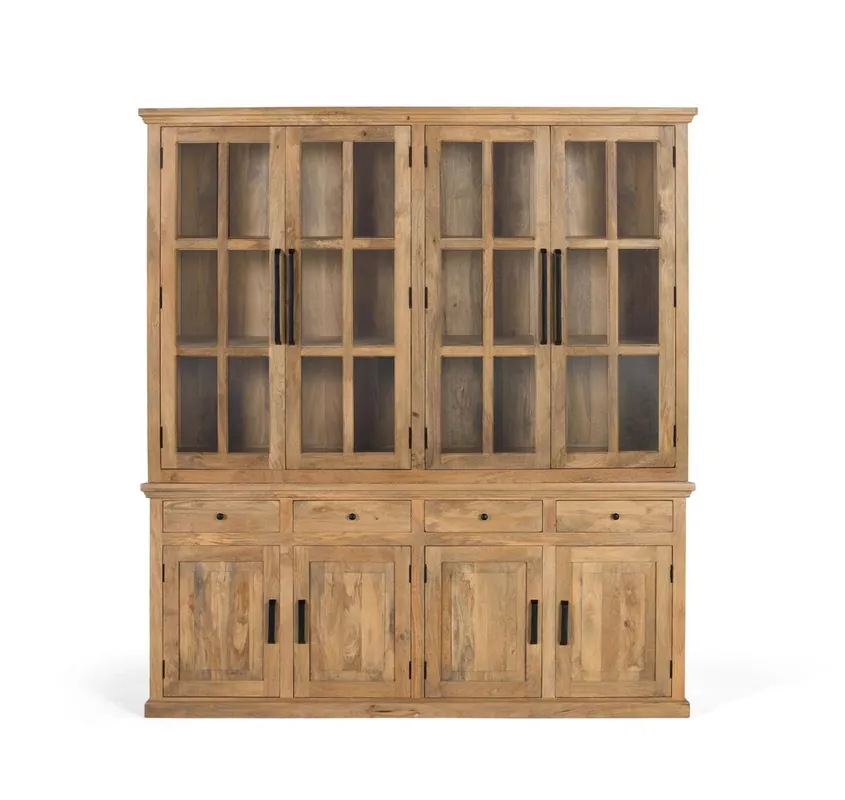 Alacena fabricada a mano en madera maciza de mango - Muebles