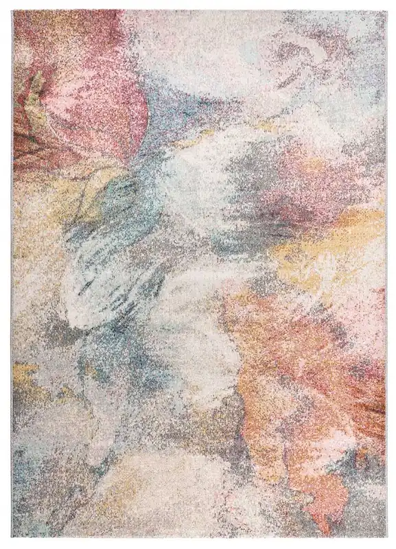 Alfombra abstracta de pelo corto multicolor SAMARA, 120x170 cm - ATTICGO