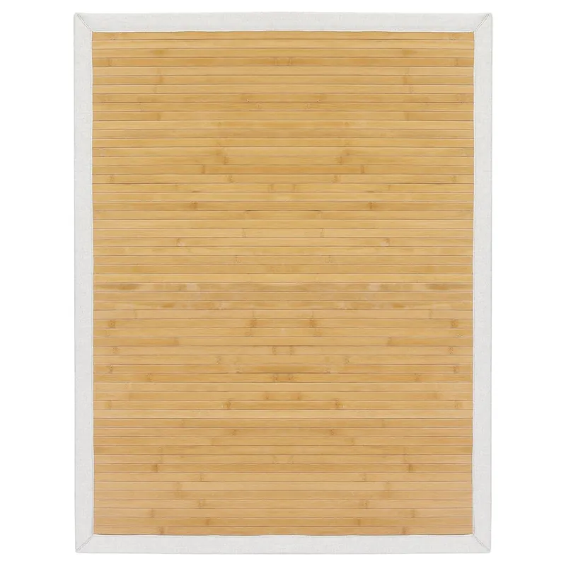 Alfombra de bambú natural marron 60x90cm BAMBU - Textil
