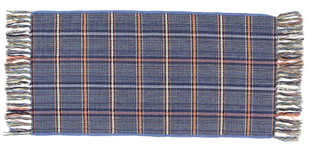 Alfombra de algodón azul 60X120 cm - Textil