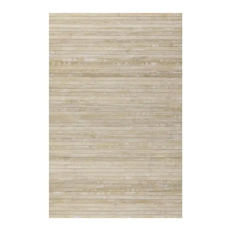 Alfombra de Bambú natural antideslizante Beige, 160 x 240 cm - Textil