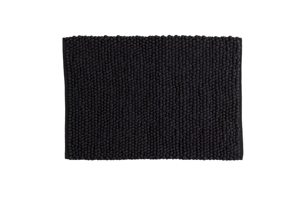 Alfombra de baño WILMER 50x80x2 Negro - Textil