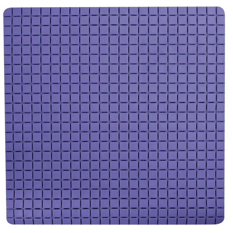 Alfombra De Baño Quadro Premium, Color Azul Claro (54 X 54 Cm) - Msv.
