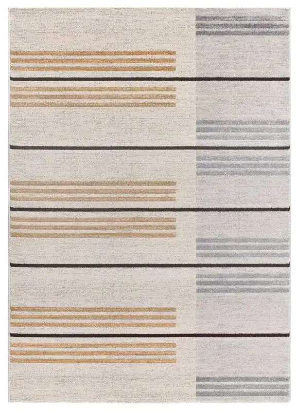 Alfombra de estilo étnico gris CRAFT, 160x230 cm - ATTICGO