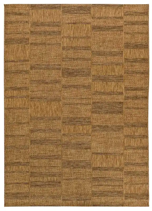Alfombra de interior/exterior efecto yute en beige GUINEA , 160x230 cm - ATTICGO