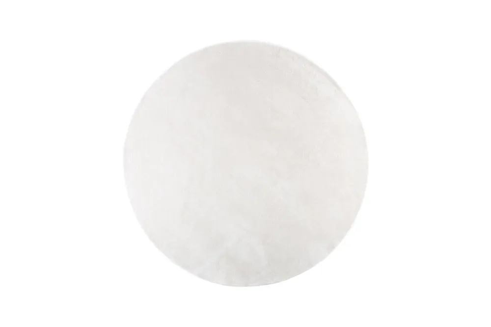 Alfombra de salón NIXIE 200x200x2 Blanco - Textil