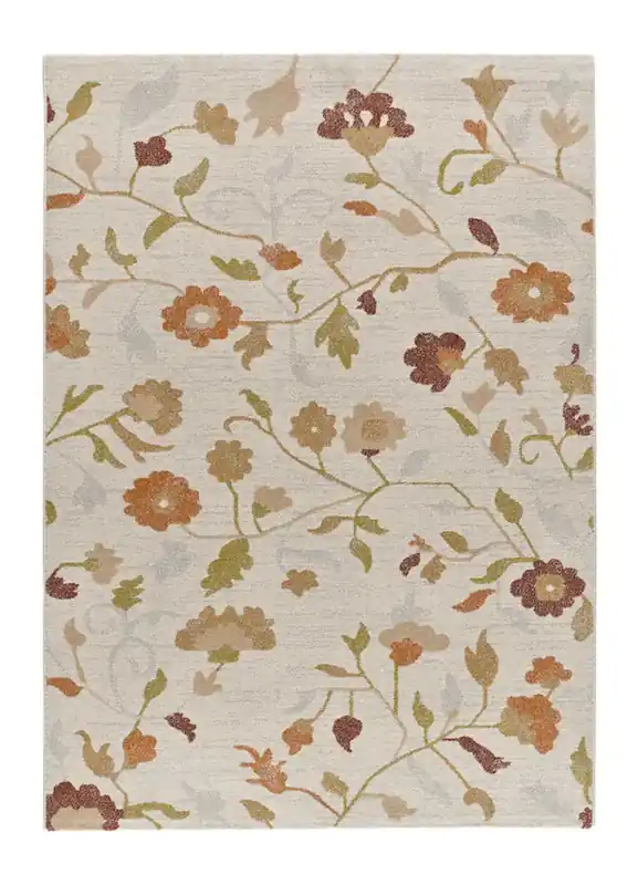 Alfombra motivos florales multicolor TAMARIS, 133x190 cm - ATTICGO