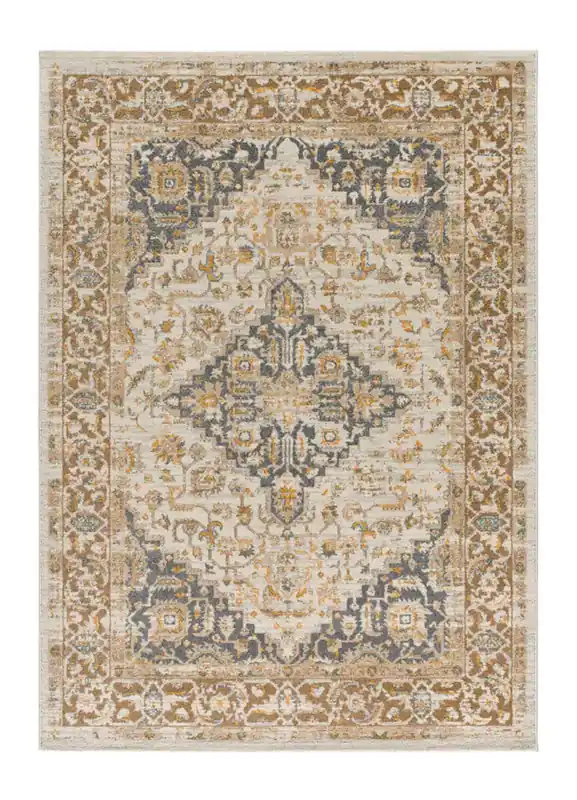 Alfombra vintage beige / gris DELTA, 160x230 cm - ATTICGO