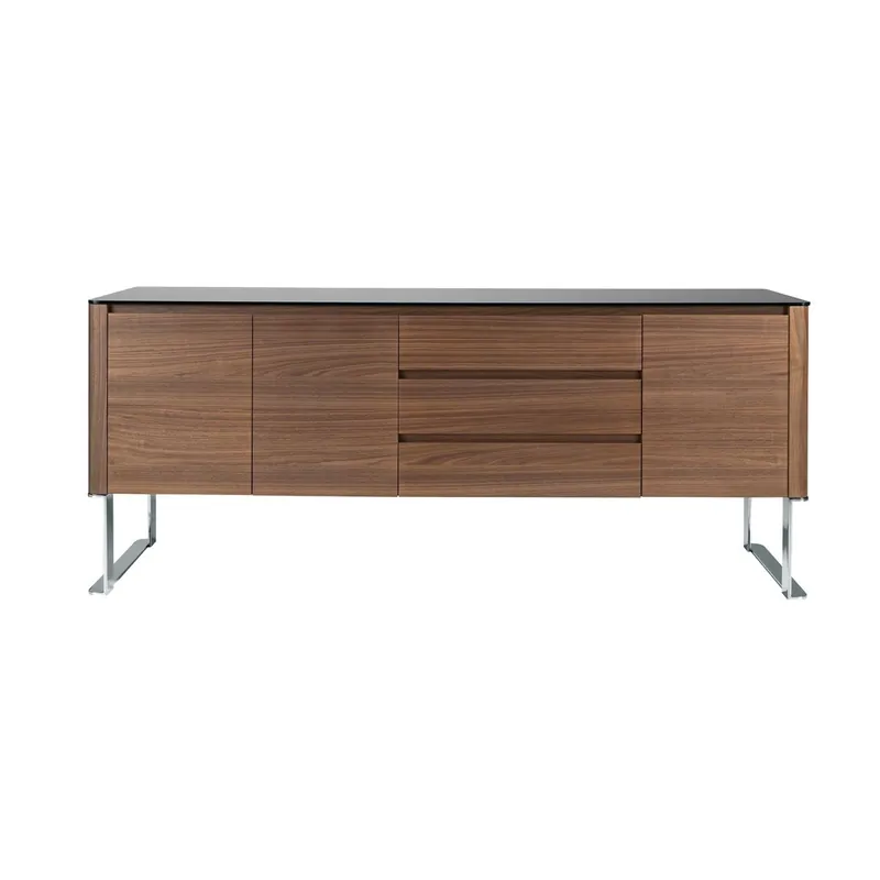 ANGEL CERDA Aparador nogal tapa cristal - Muebles