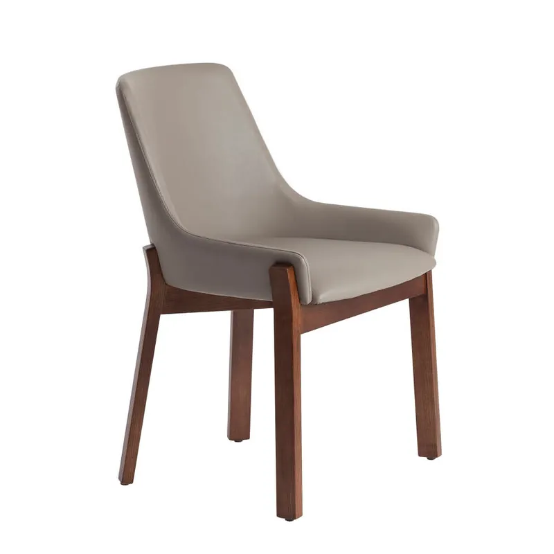 ANGEL CERDA Silla polipiel visón oscuro - Muebles