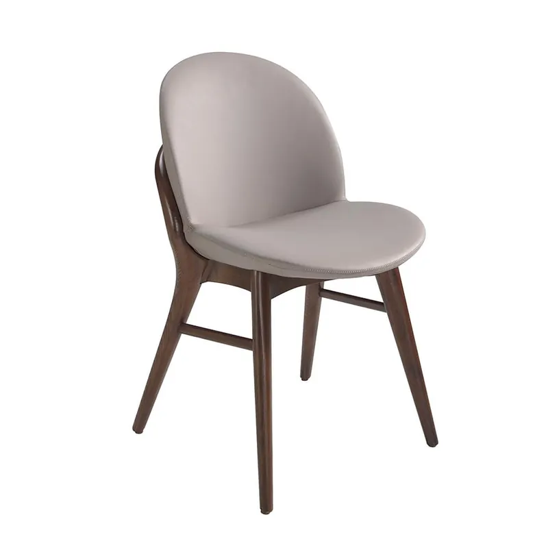 ANGEL CERDA Silla polipiel visón oscuro - Muebles