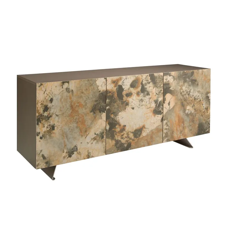 ANGEL CERDA Aparador madera taupé metalizado - Muebles