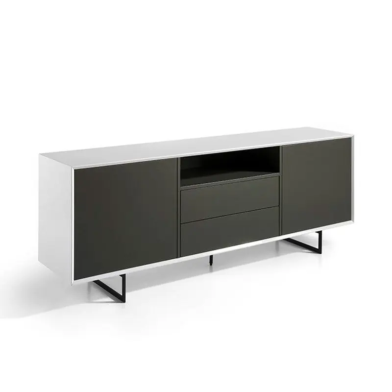 Aparador - Modelo SANOA - MDF - Patas Metal Negras 200x45x74 cm