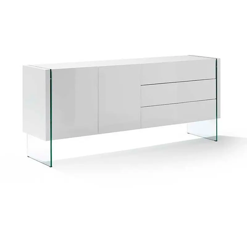 Aparador - Modelo SICILIA - MDF - Patas Cristal 180c49c77H cm
