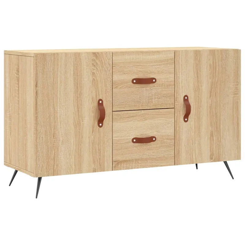 Aparador - Mueble de almacenamiento de madera de ingeniería roble Sonoma 100x36x60 cm es3713