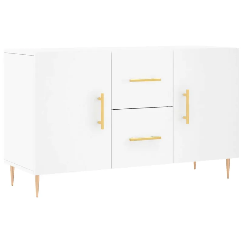 Aparador - Mueble de almacenamiento de madera de ingeniería envejecida 100x36x60 cm es3225