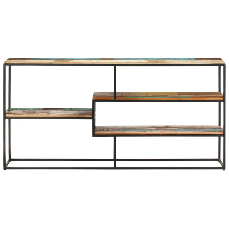 Aparador - Mueble de almacenamiento de madera maciza de acacia 150x30x75 cm es3852