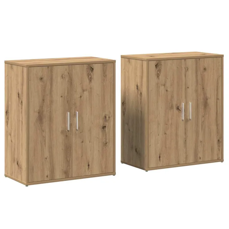 Aparador - Mueble de almacenamiento 2 pcs Madera vieja 60 x 31 x 70 cm es12