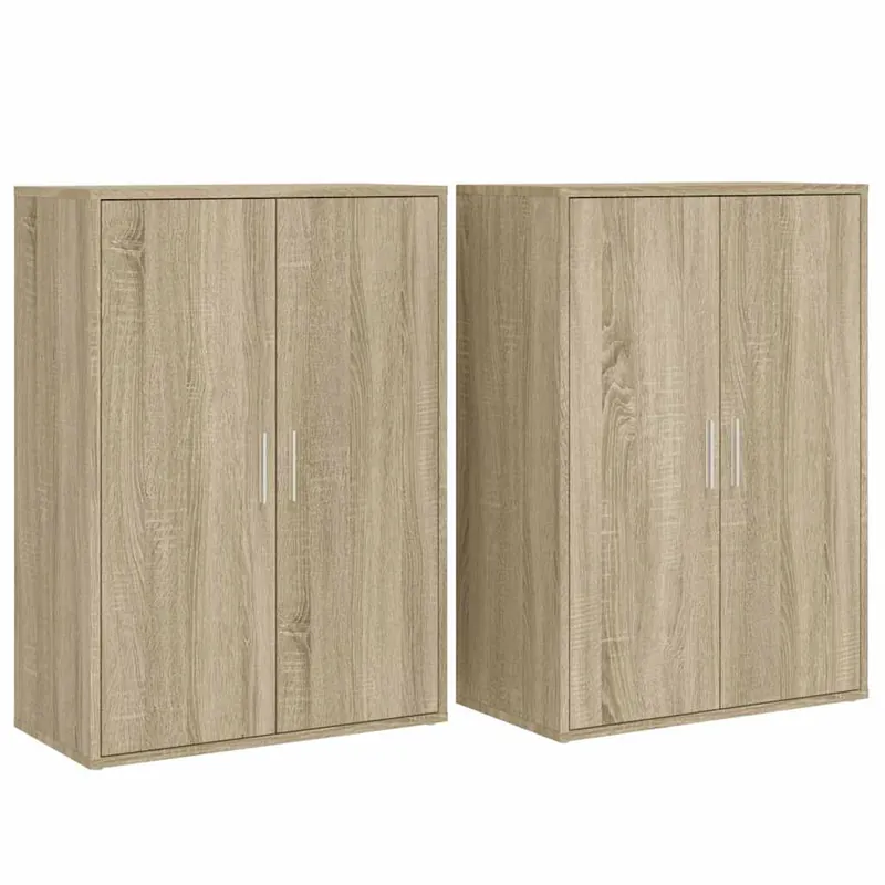 Aparador - Mueble de almacenamiento 2 pcs Madera vieja 60 x 31 x 84 cm es13