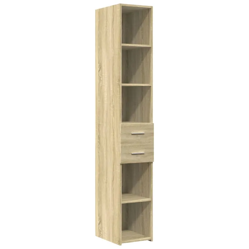 Aparador - Mueble de almacenamiento de madera de ingeniería roble Sonoma 30x42,5x185 cm es3726