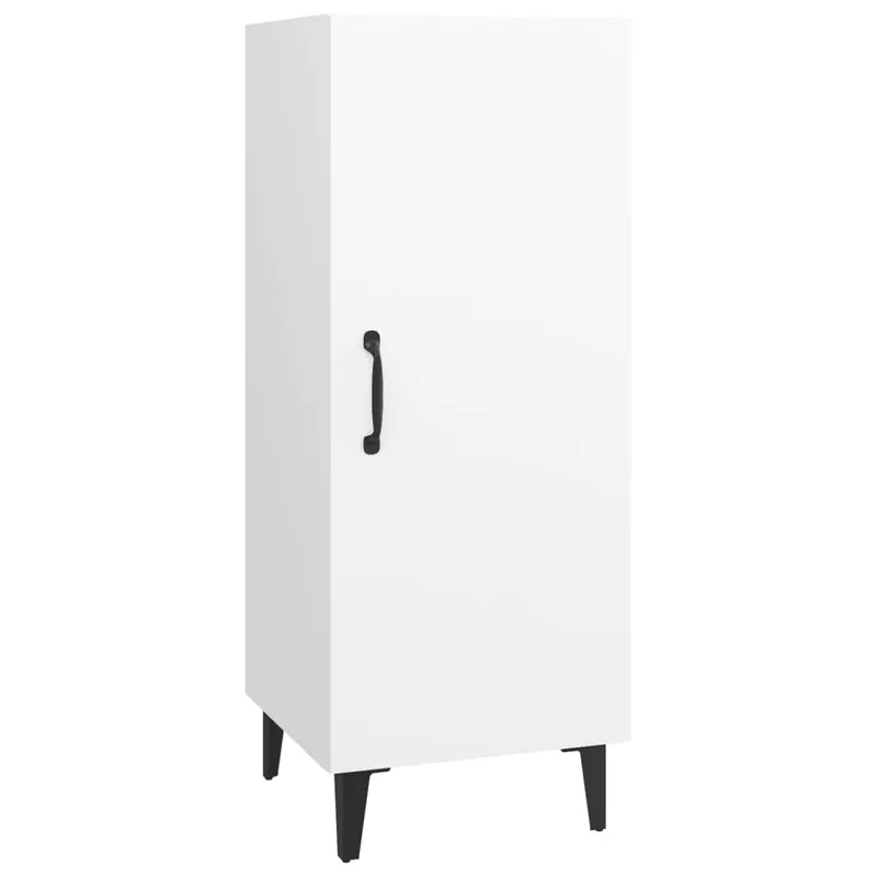 Aparador - Mueble de almacenamiento de madera contrachapada gris hormigón 34,5x34x90 cm es2734