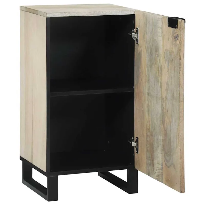 Aparador - Mueble de almacenamiento Blanco 40 x 33 x 75 cm madera maciza de mango es1660