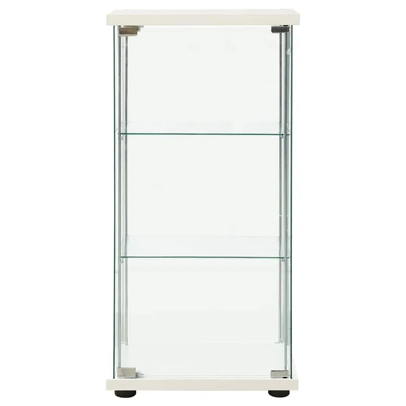 Aparador - Mueble de almacenamiento de almacenamiento vidrio templado negro es2422