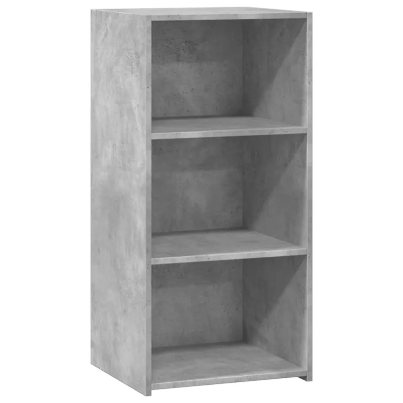 Aparador - Mueble de almacenamiento de madera de ingeniería gris hormigón 45x41x93 cm es3300