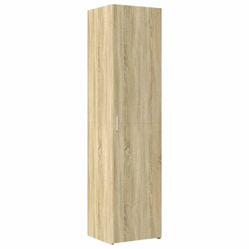 Aparador - Mueble de almacenamiento de madera de ingeniería blanco 45x42,5x185 cm es3154