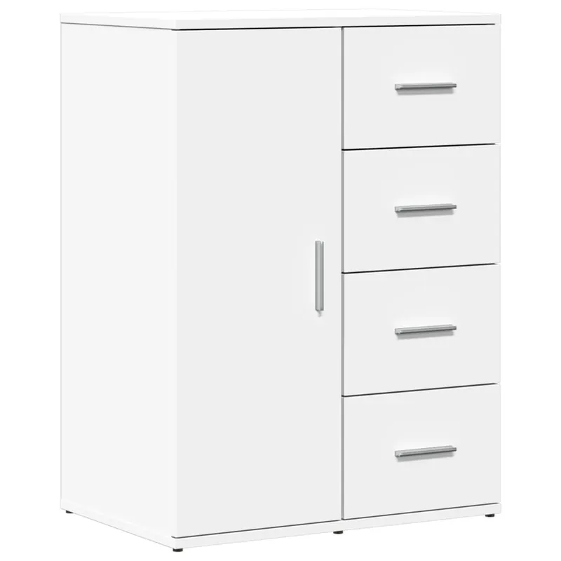 Aparador - Mueble de almacenamiento de madera de ingeniería blanco 59x39x80 cm es3157