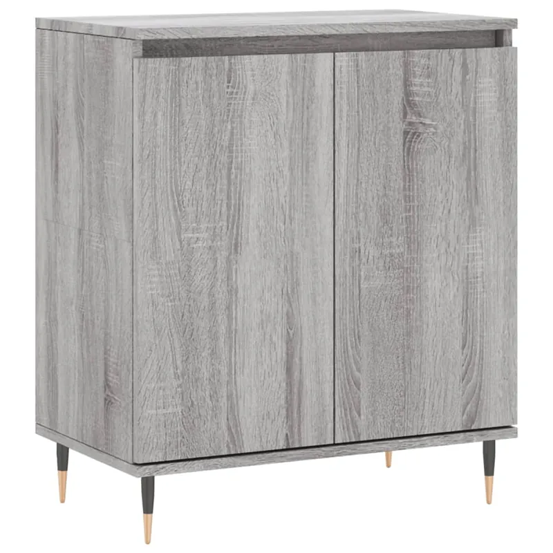 Aparador - Mueble de almacenamiento de madera contrachapada roble Sonoma 60x35x70 cm es3072