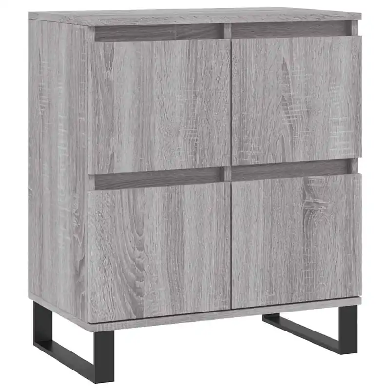 Aparador - Mueble de almacenamiento de madera contrachapada blanco 60x35x70 cm es2494